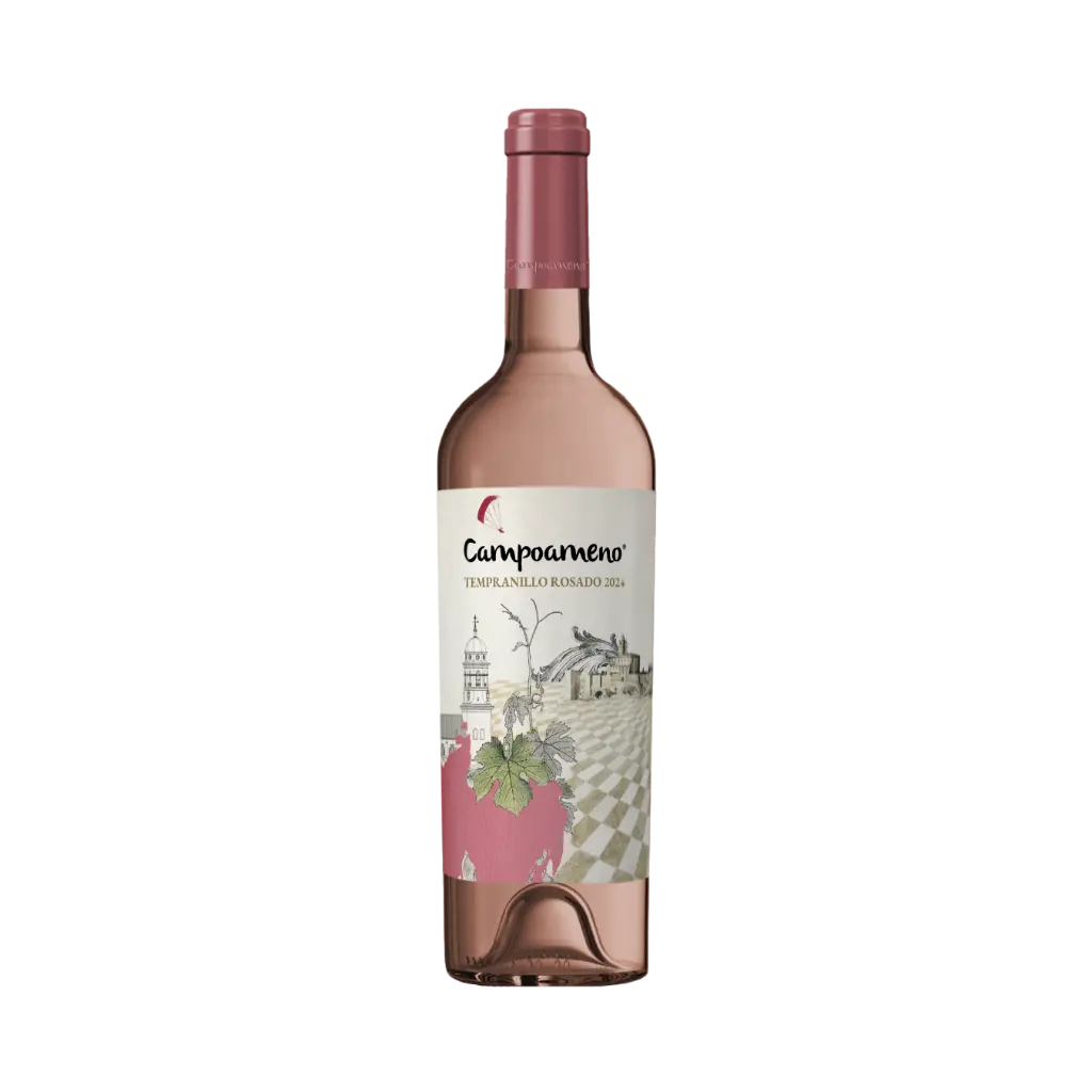 Vino Campoameno Tempranillo Mancha Rosado